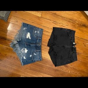 pac sun high rise festival shorts